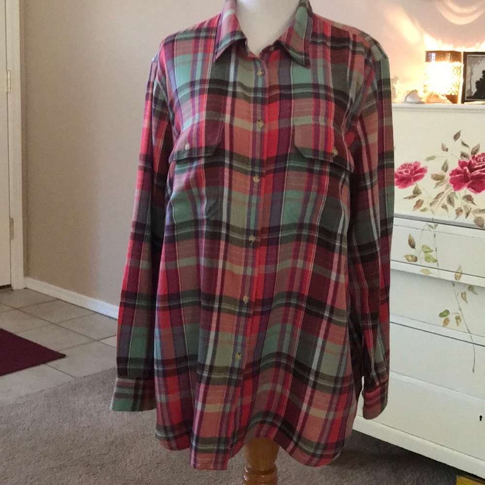 Chaps women’s button up long sleeve shirt 2X
